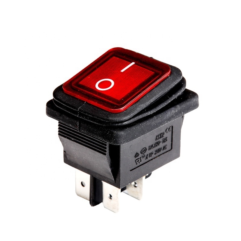 Chinakel KCD2-21F5 good price 3 pin rocker switch panel waterproof rocker switch with light