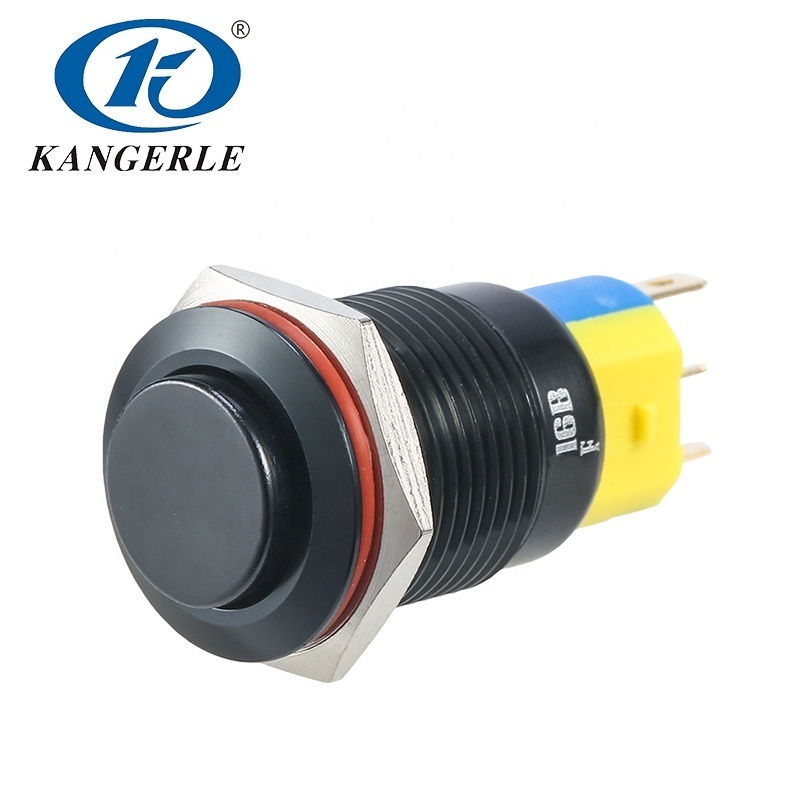 KANGERLE 16mm on off momentary latching metal push button switch tactile push button switch push switch button