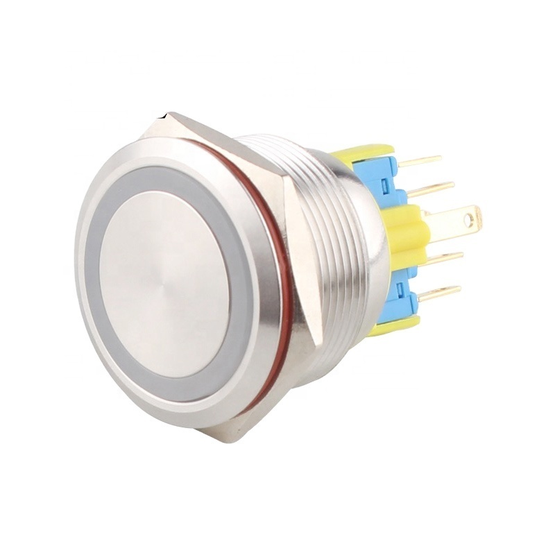 Chinakel 25mm flat momentary circle push button switch 12 volt waterproof on-off push button switch smart