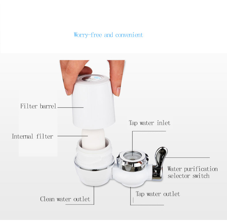 Faucet Mount Water Filter Water Purifying Filter Tap Active Charcoal mijia faucet water purifier classic