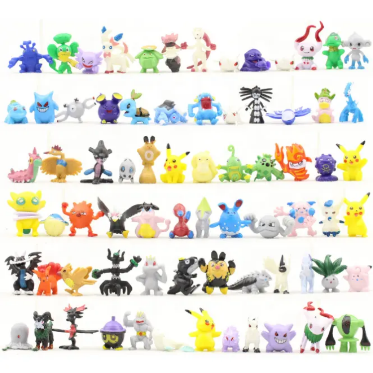 Wholesale Good Quality 2-3cm Mini Child Toy Action Figure pokemond go for Kids