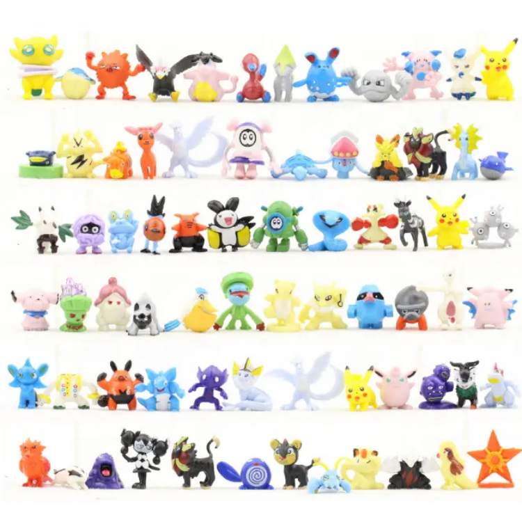 Wholesale Good Quality 2-3cm Mini Child Toy Action Figure pokemond go for Kids