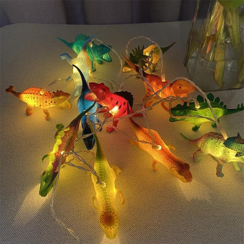 Children's Room Decoration  Indoor Night Light Fairy Light Dinosaurs String Lights with Timer