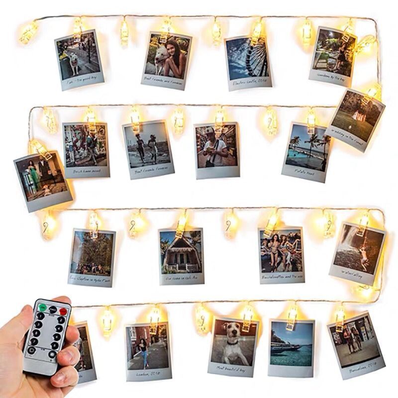 Best Selling Home Party  Decoration Battery Operated  Warm White  Light Photo Clip  10L 20 L  Photo Clip  String Lights