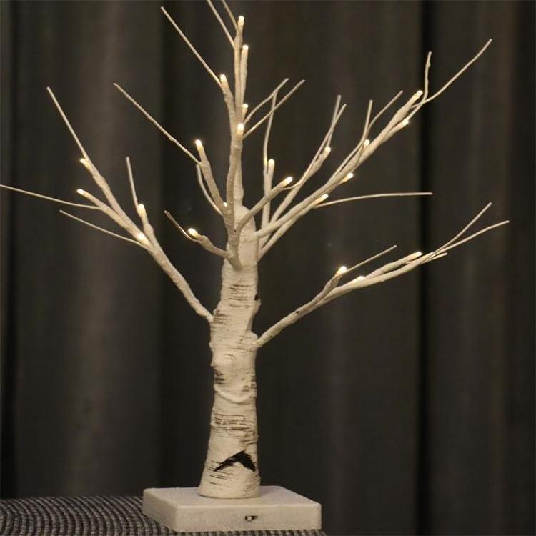 LED Silver Birch Light White Branches Warm White Light Silver Birch Twig Tree for Party Wedding Bedroom Living Room Home Indoor