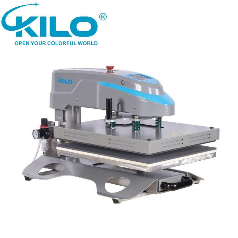 KILO 220/110V 3.5 Power Automatic Swing Away T Shirt Heat Transfer Machine Pneumatic Heat Press Machine