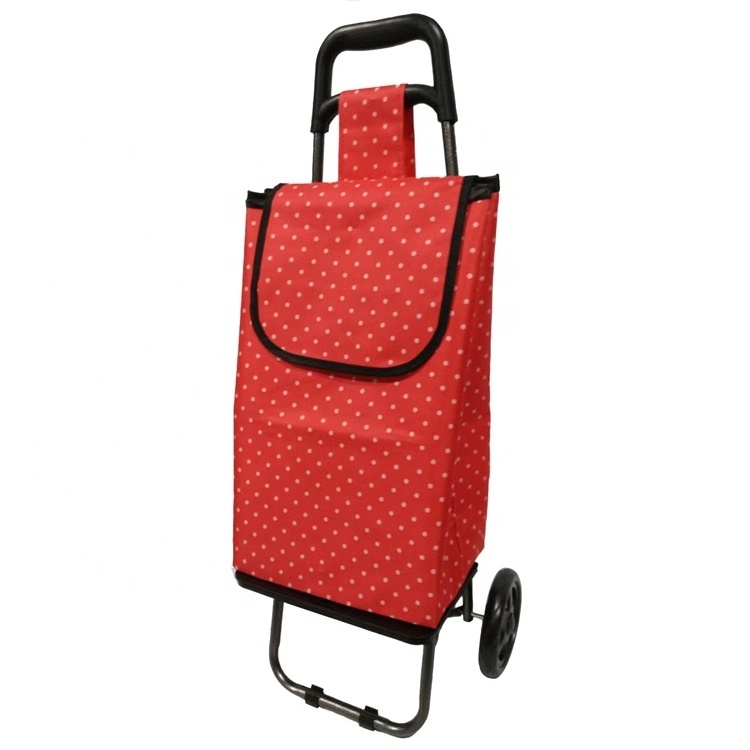 Folding Shopping Trolley Bag Foldable 3 Wheel Stair Climber Shopping Trolley