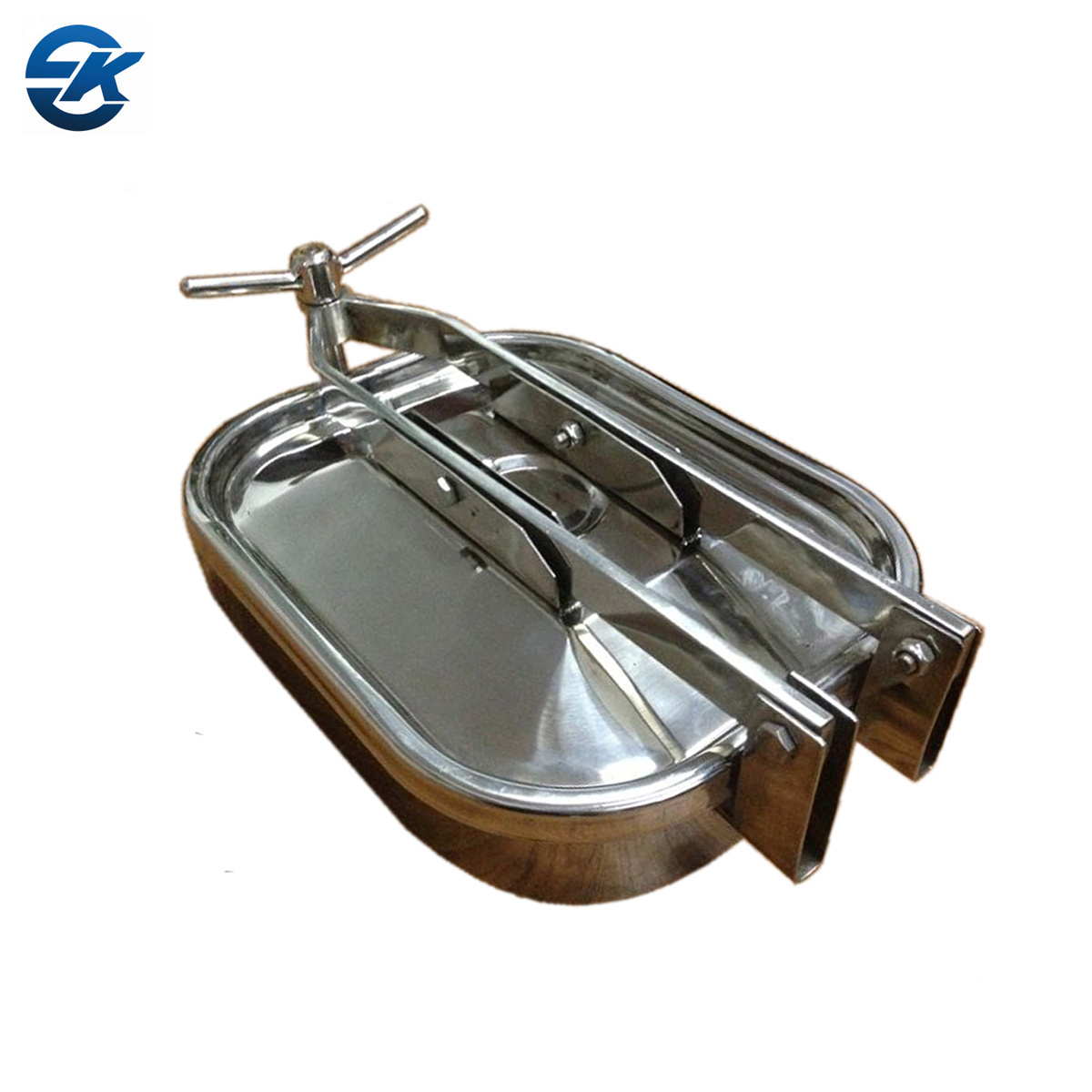 535*435MM Manual Outward Rectangular Tank Manways SS304 SS316L Sanitary Square Pressure Manhole Cover