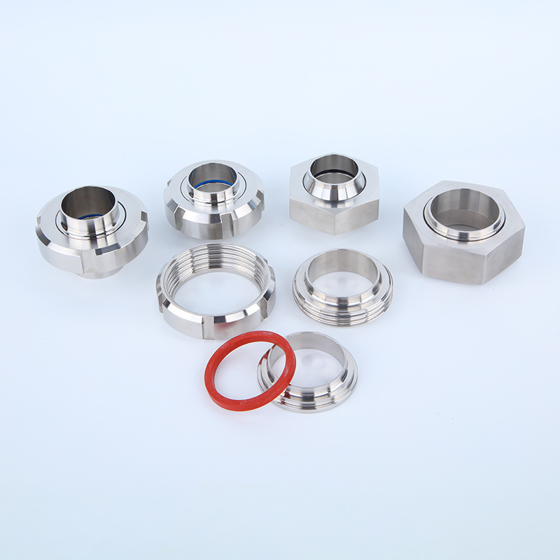 DIN11851 3A SMS DS RJT IDF Sanitary Stainless Steel Pipe Fittings Union Connector Coupling Male Liner Nut Hardware Union