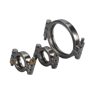 Sanitary Stainless Steel SS304 High Pressure Clamp Heavy Duty Pipe Clamp with Copper Nut 13MHP