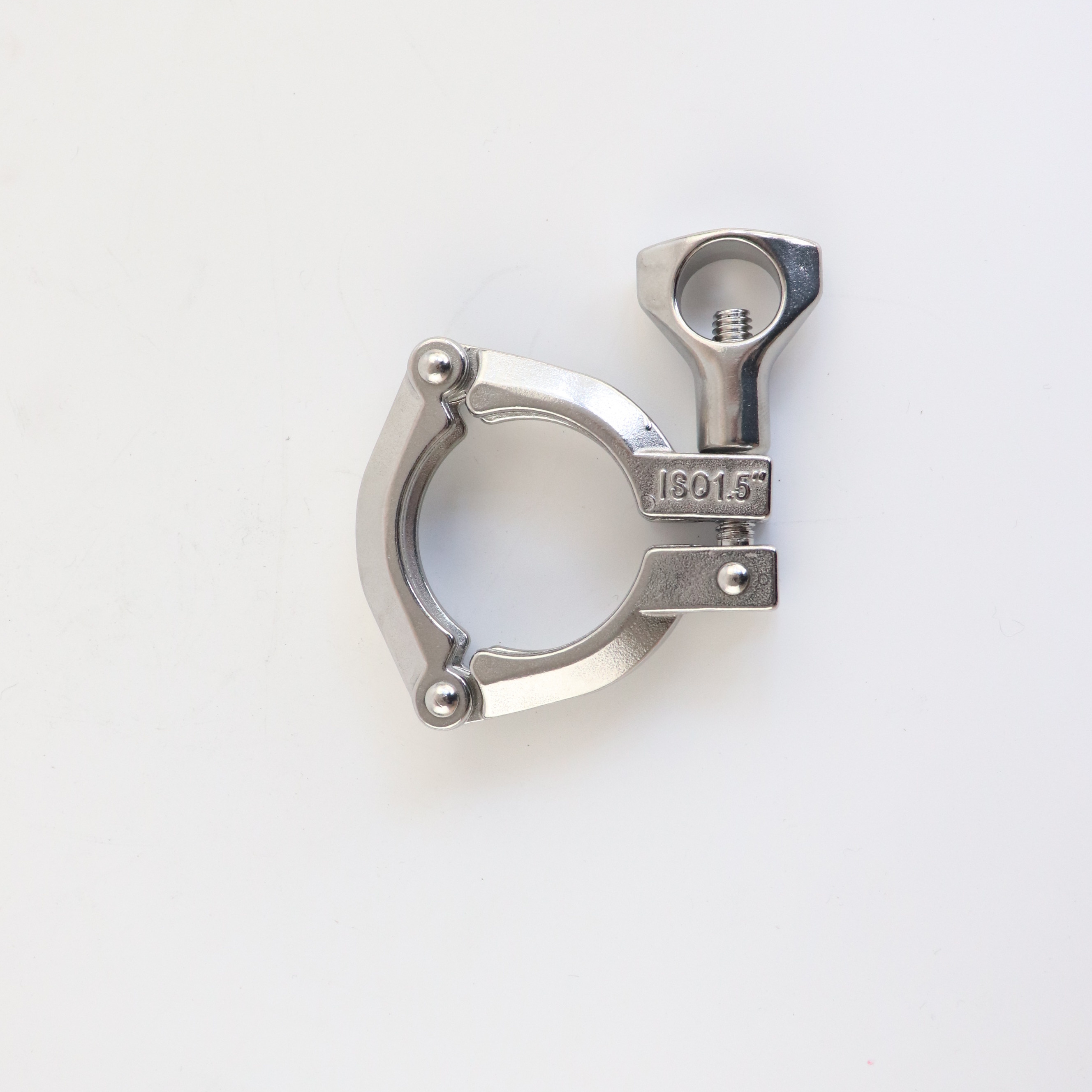 Food Grade Stainless Steel SS304 SS316L Sanitary Three Segment Heavy Duty Clamp Three-pieces Clamp