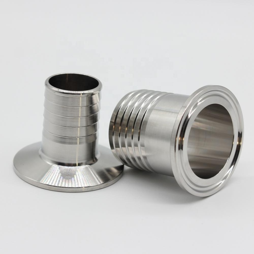 DIN Inch Sanitary SS304 SS316L Food Grade Stainless Steel Clamp Hose connector TriClamp Ferrule