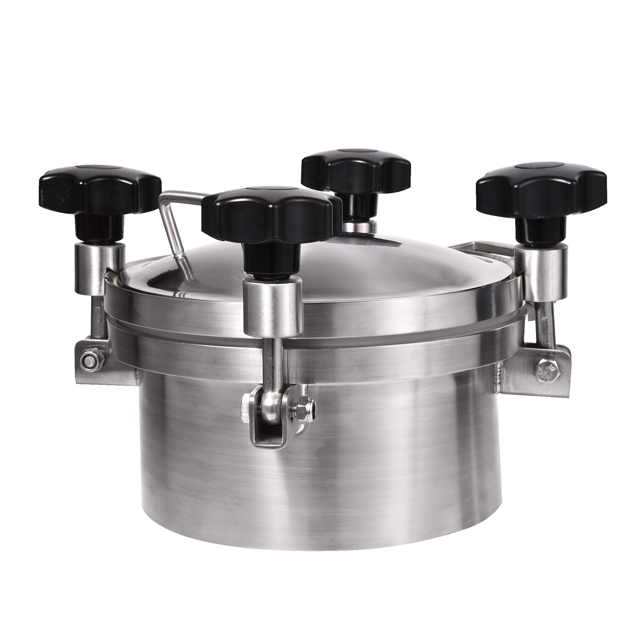 1-3 Bar Sanitary SS304 SS316L Stainless Steel Round Pressure Manway with Sight Glass