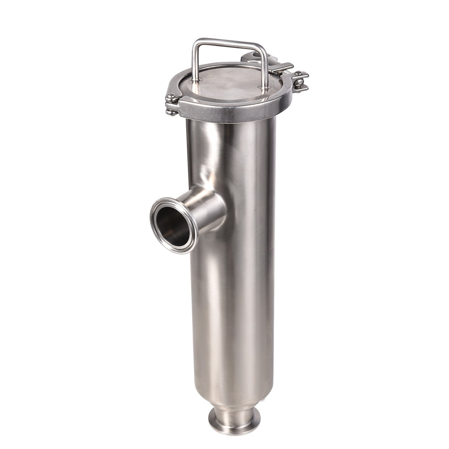 Sanitary Stainless Steel  Juice Milk Water Angle Straight Duplex Pipe Line Strainer Filter