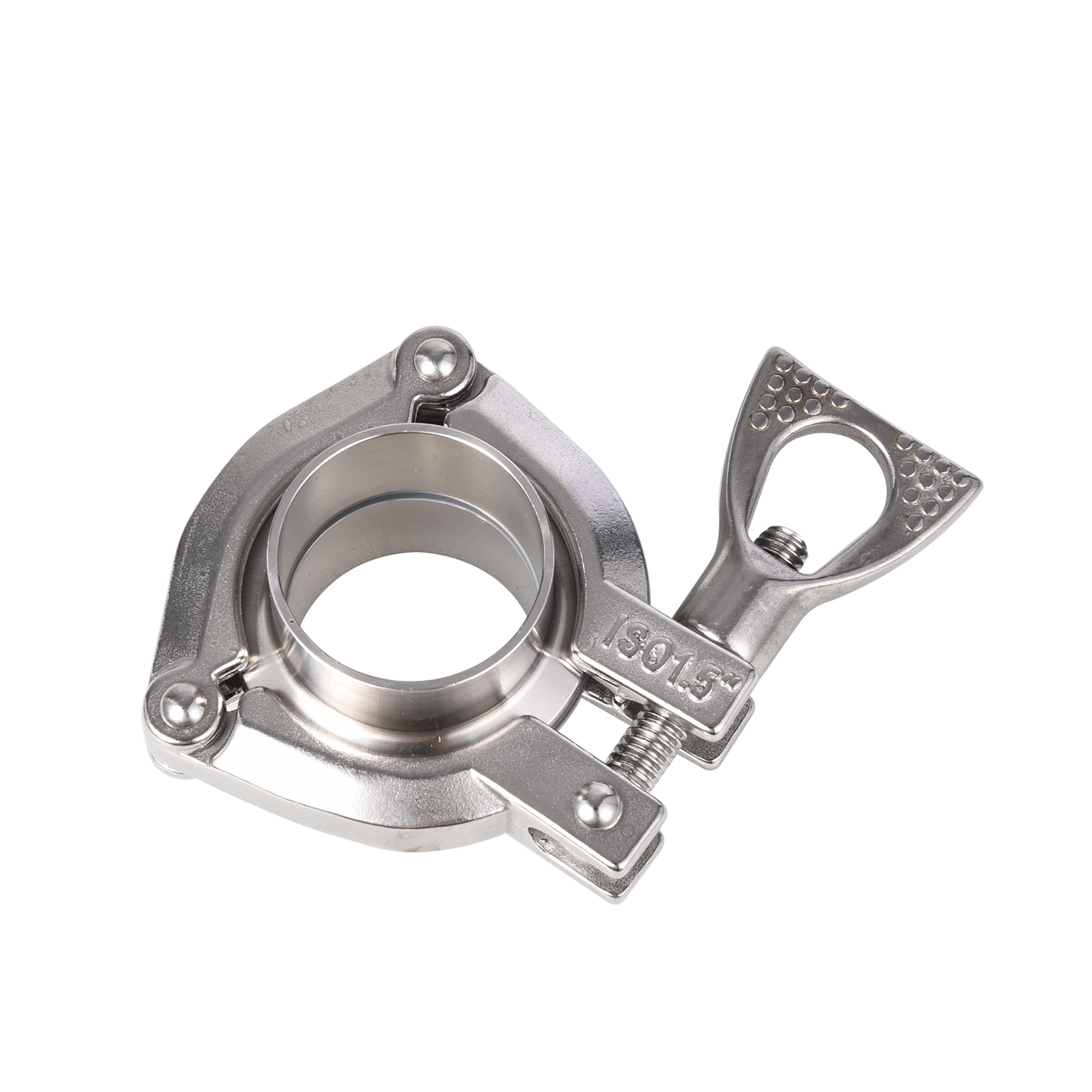 Food Grade Stainless Steel SS304 SS316L Sanitary Three Segment Heavy Duty Clamp Three-pieces Clamp