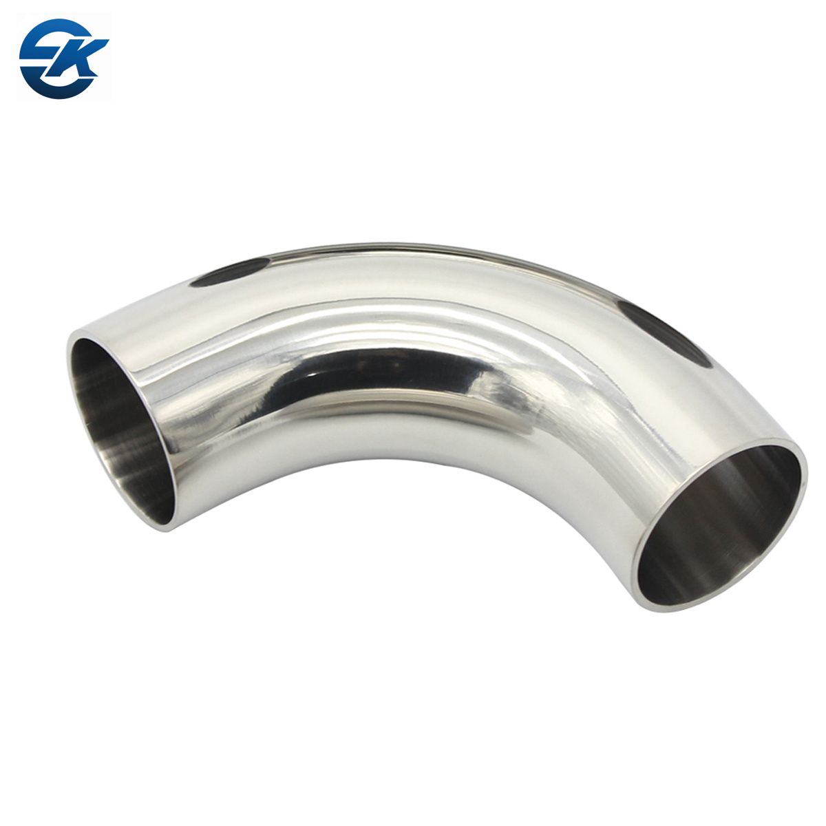 Stainless Steel 304 316L Pipe Fittings Sanitary 45 Degree Bend 90 Degree Bend Long Type Polishing Weld Elbow