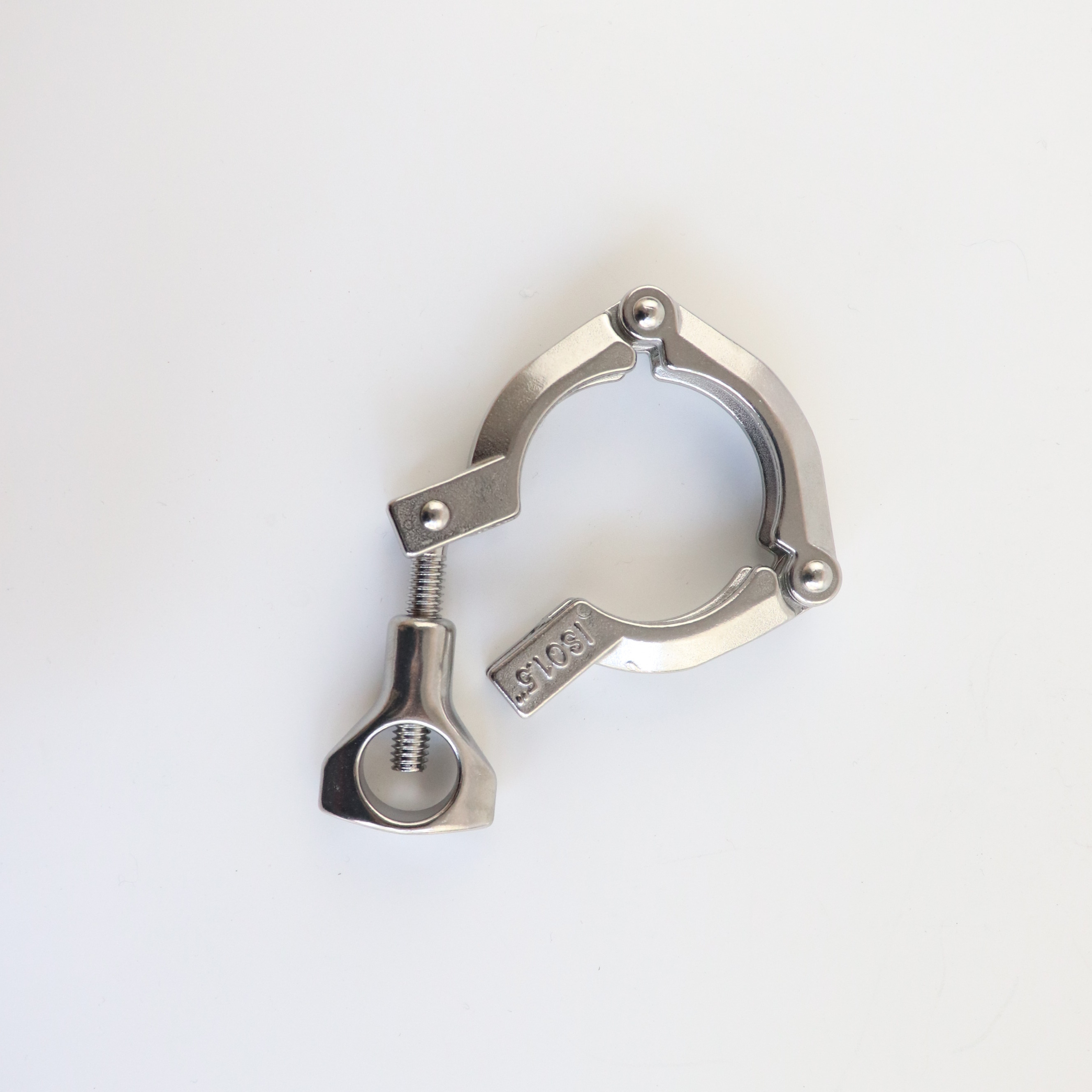 Food Grade Stainless Steel SS304 SS316L Sanitary Three Segment Heavy Duty Clamp Three-pieces Clamp