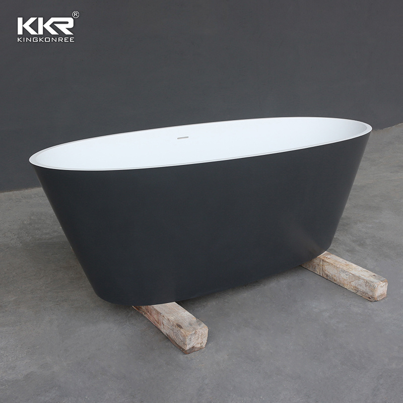 Luxury Solid Surface Stone Natural Antique Carved Marble Black Carrerra Stone Bathtub For Sale