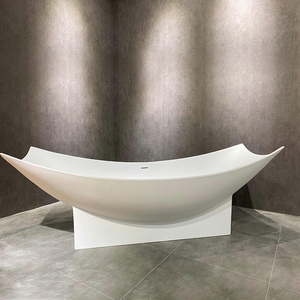 Acrylic solid surface bathtub freestanding bathtub hammock bathtub