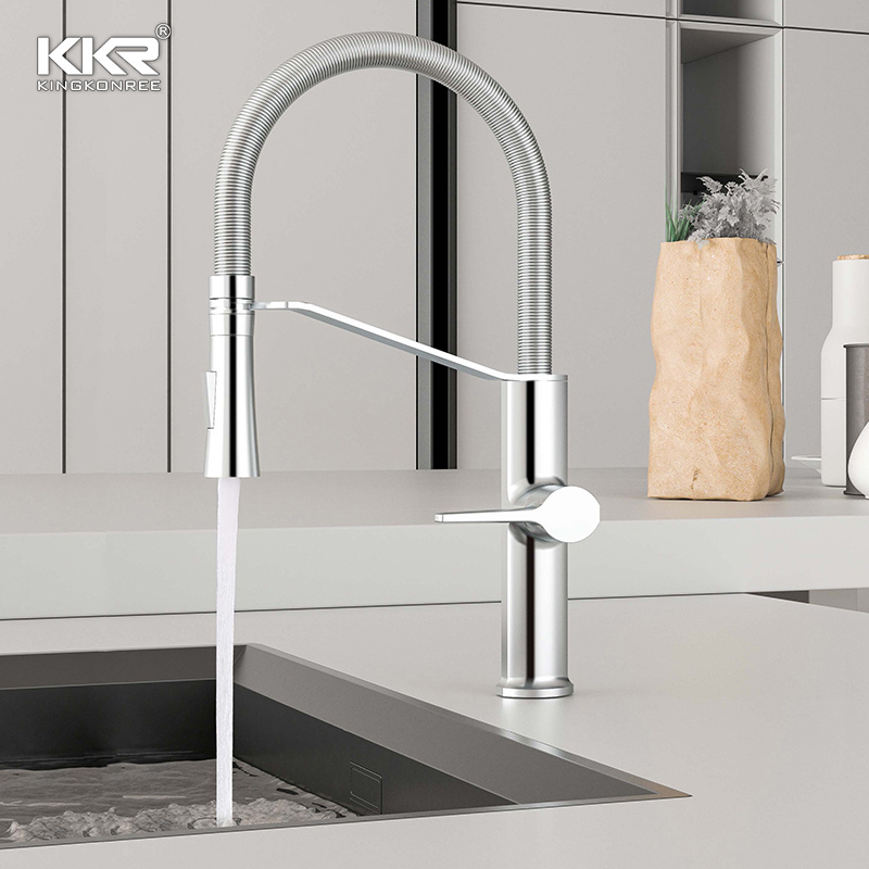 Modern Multifunction Gourmet Faucet: Flexible kitchen faucet, Sink Faucet with Pull Out Down Feature for Kitchen