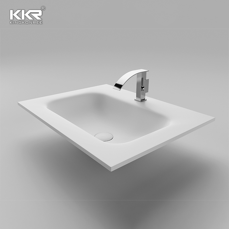 Upgrade Your Bathroom Integrated Sink and Solid Surface Vanity Ensemble