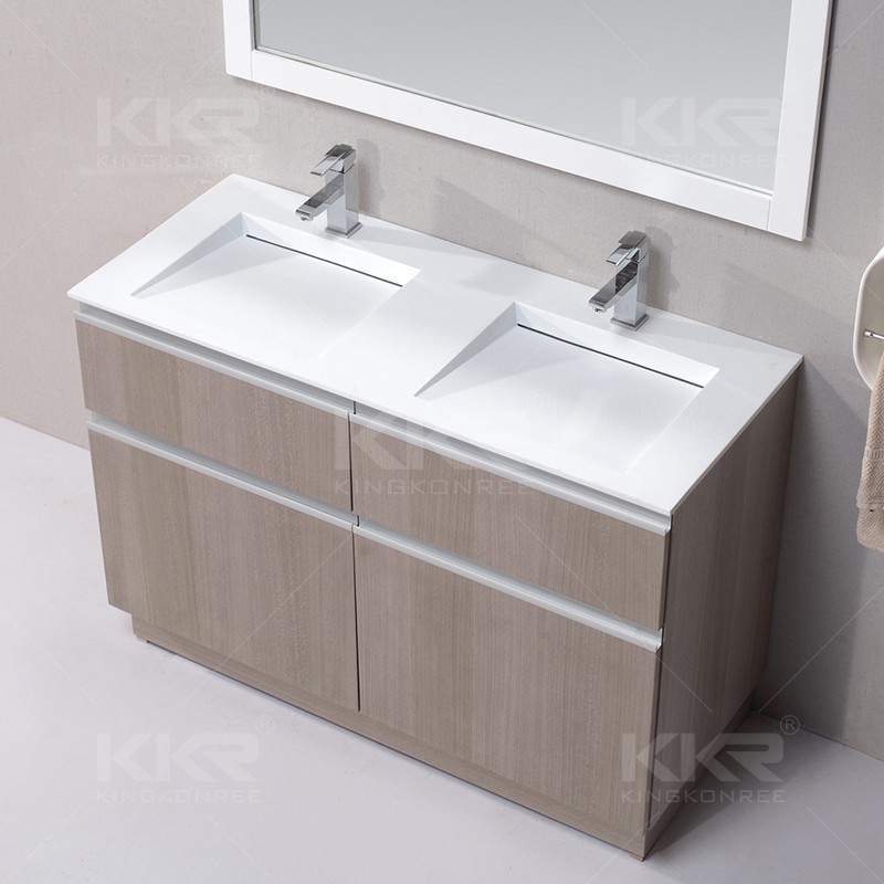 72 inches solid Surface double sink bathroom vanity