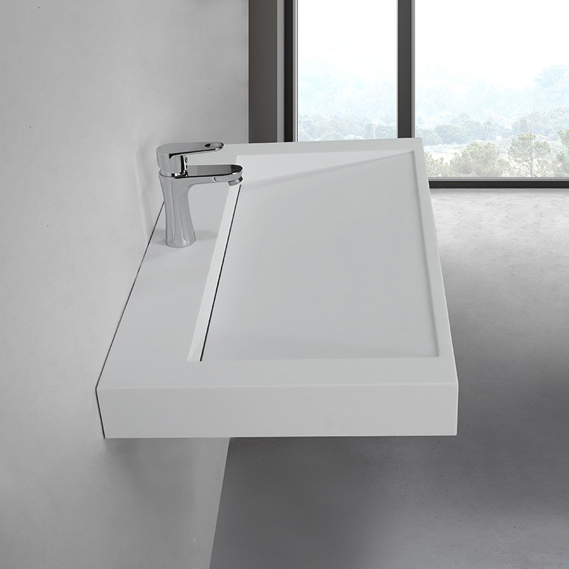 Corians Solid Surface Fancy Design Marble Texture Pattern Acrylic Solid Surface Bathroom Sinks