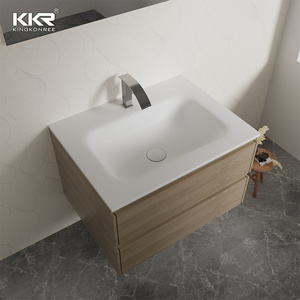 Upgrade Your Bathroom Integrated Sink and Solid Surface Vanity Ensemble