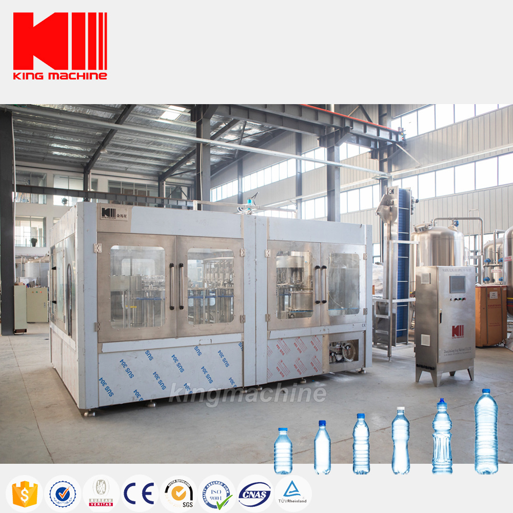 3 in 1 Automatic Production Plant Line Bottle Capping Packing Mineral Pure Water Bottling Liquid Filling Machines