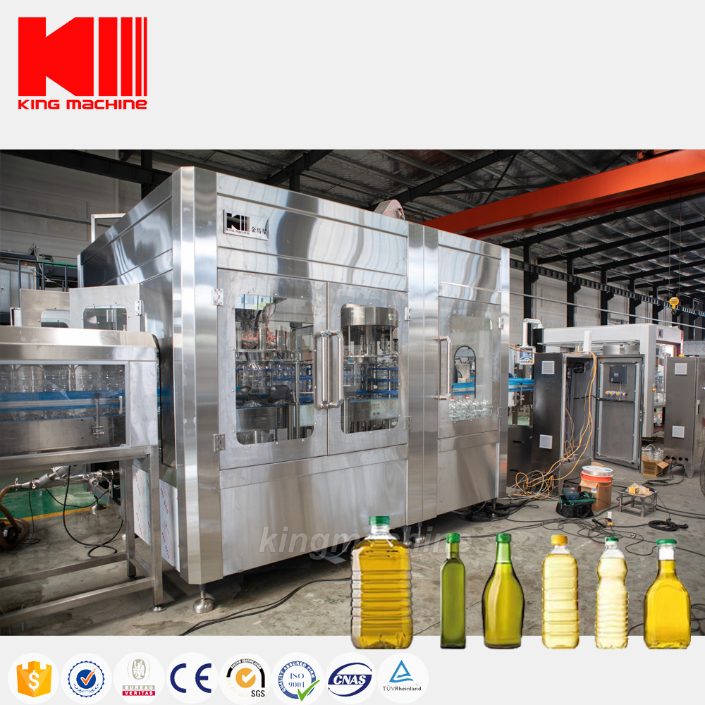 Factory Supplier Cooking Vegetable Olive Edible Oil Palm Bottle Filling Machine Fully Automatic Production Line