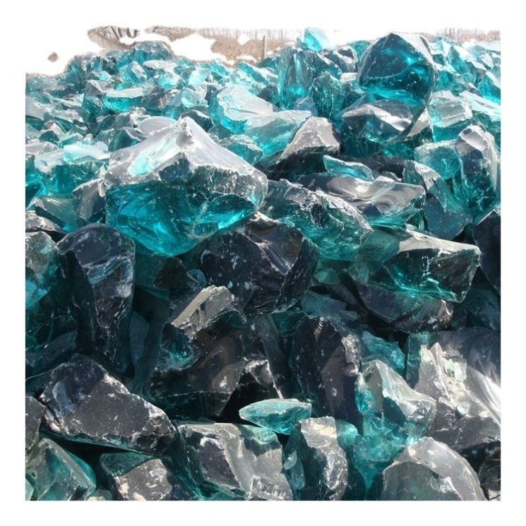 Crushed Landscaping Glass stone with 4colors