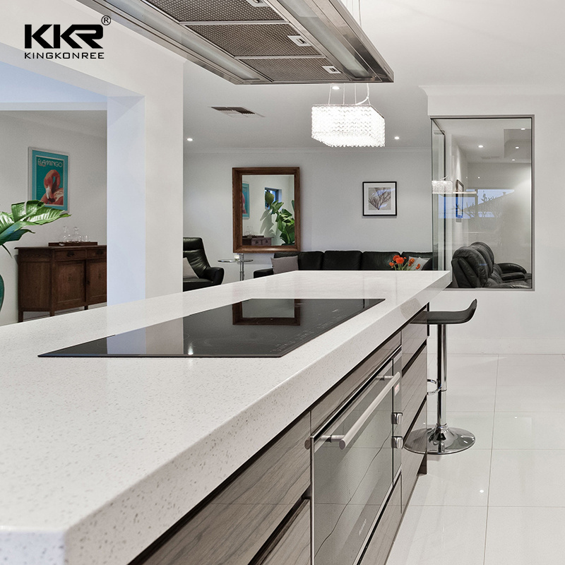 KKR Acrylic Solid surface Kitchen Worktops Quartz Countertop