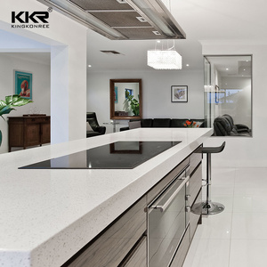 KKR Acrylic Solid surface Kitchen Worktops Quartz Countertop