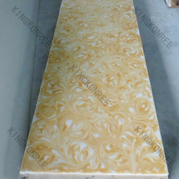 translucent faux alabaster sheet solid surface slabs