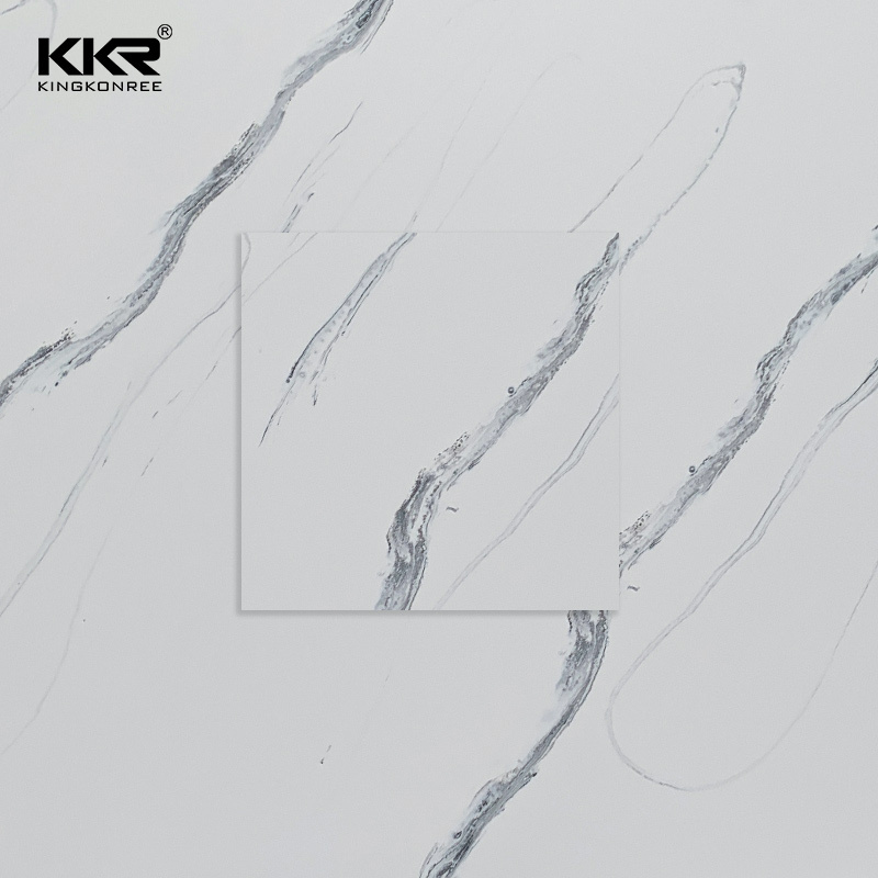 Marble patterned acrylic sheet Faux marble stone sheet Acrylic solid surface stone slabs for kitchen counter top