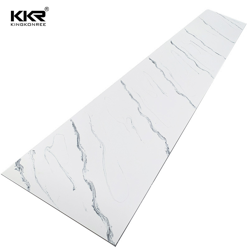 Marble patterned acrylic sheet Faux marble stone sheet Acrylic solid surface stone slabs for kitchen counter top