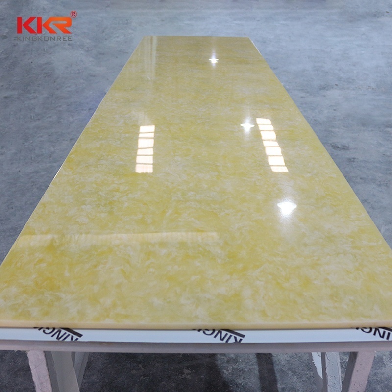 translucent faux alabaster sheet solid surface slabs