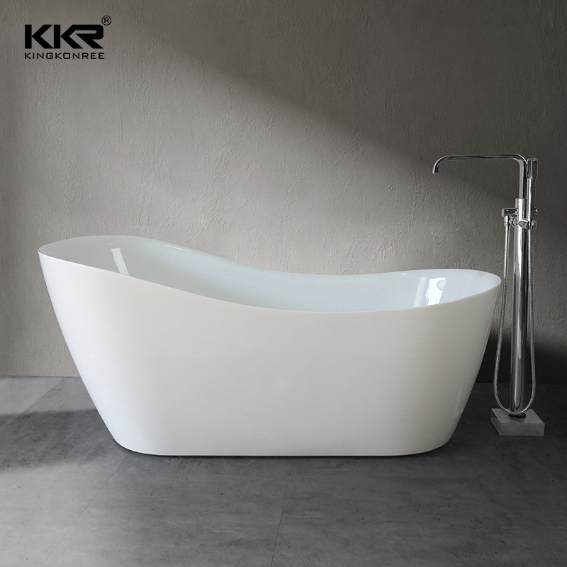 Soaking stand alone stone freestanding bathtub tubs