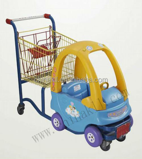 toy car shopping trolley / shopping cart / shopping trolley cart with baby seat