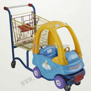 toy car shopping trolley / shopping cart / shopping trolley cart with baby seat