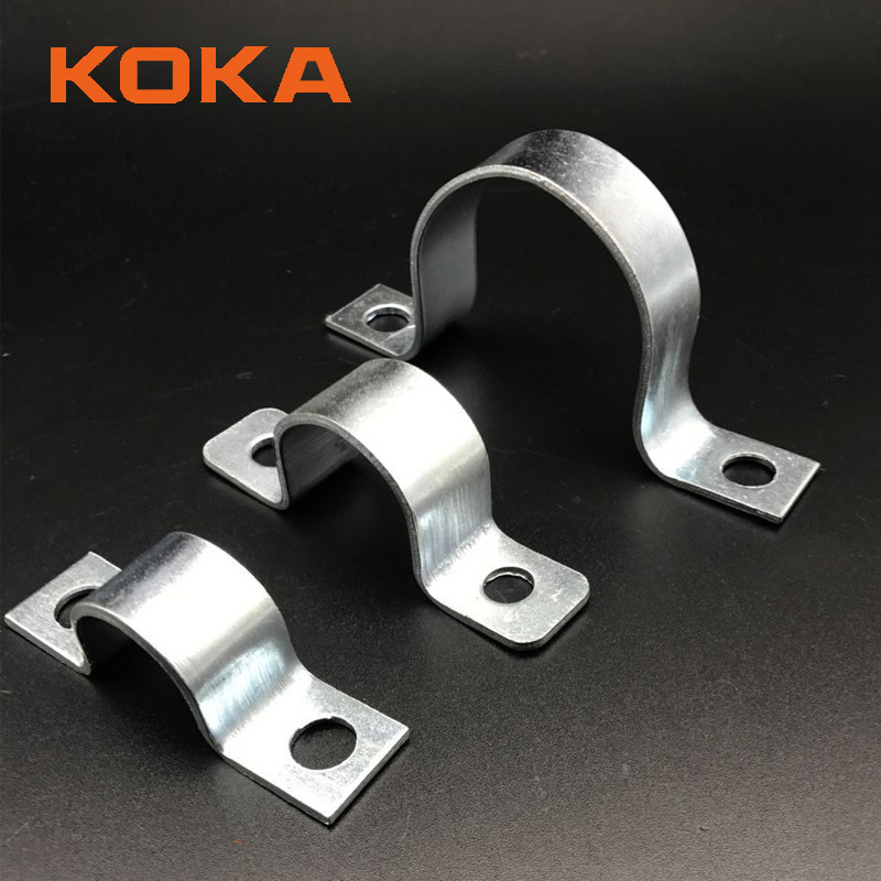 Manufacturer Stainless Steel 3/8'' Saddle Hose Clamps for Steel Pipe