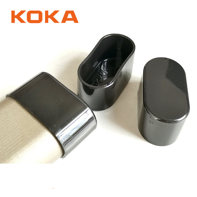 Customized Stainless Steel Pipe End Cap Plastic PVC Oval Pipe End Caps