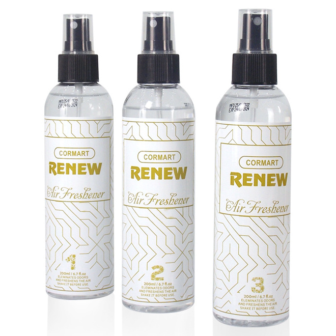 RENEW Essential Oil Household Perfume Spray 200ML Air Freshener for Fabrics Home Office bathroom Spray Luxury Fragrance