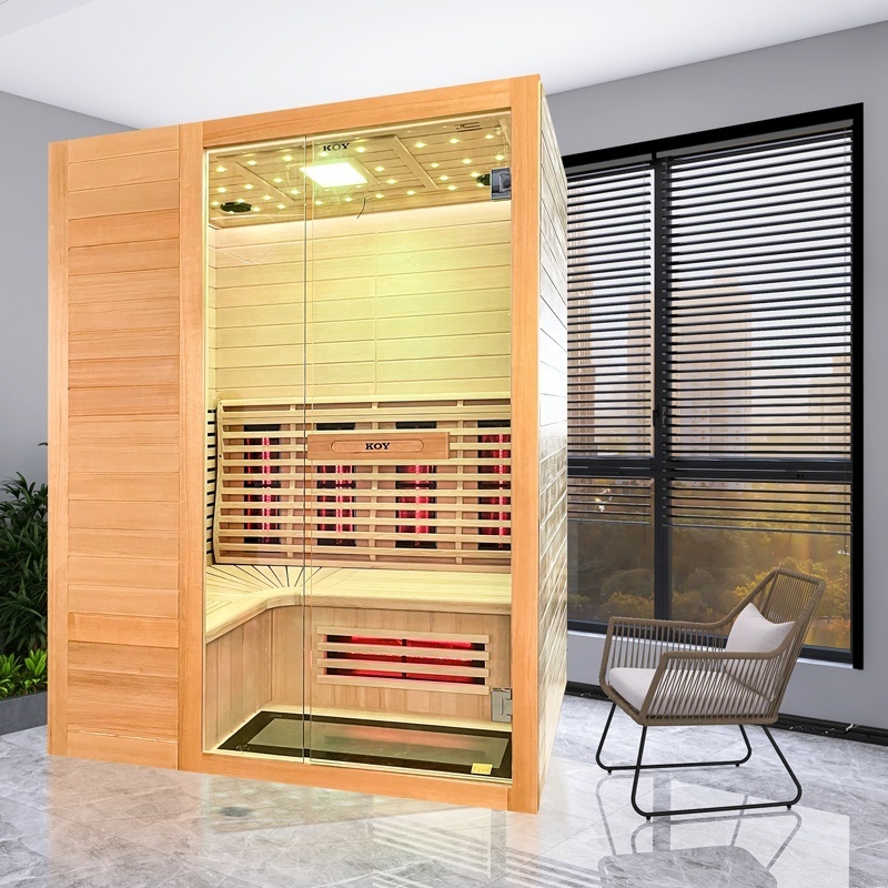 Home health sauna Touch screen control far-infrared sauna room