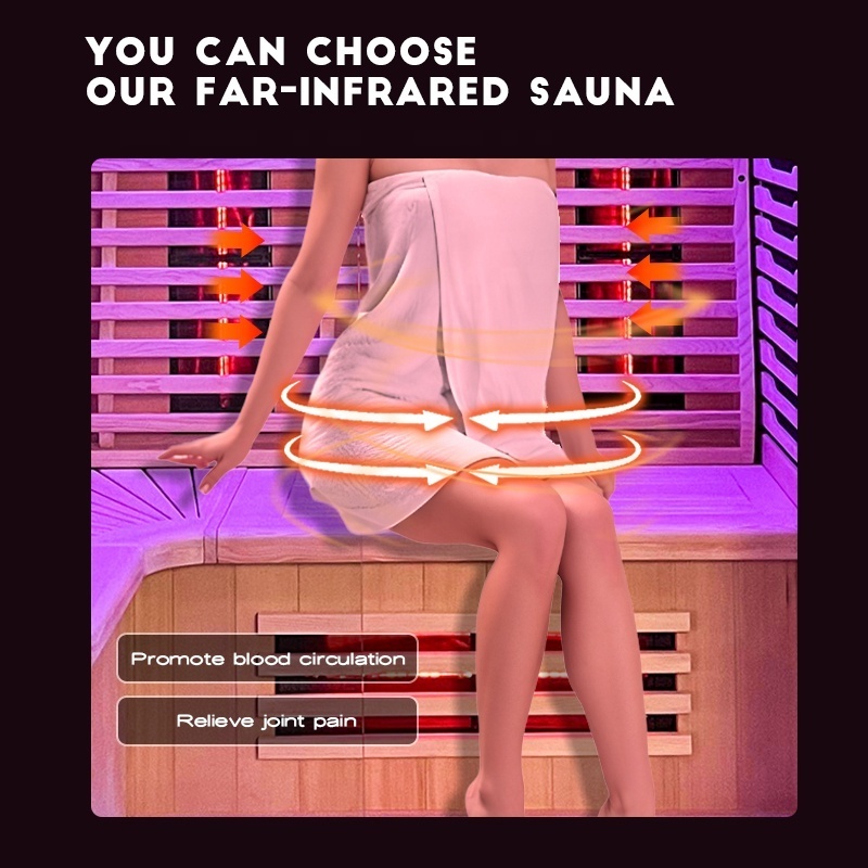 Home health sauna Touch screen control far-infrared sauna room