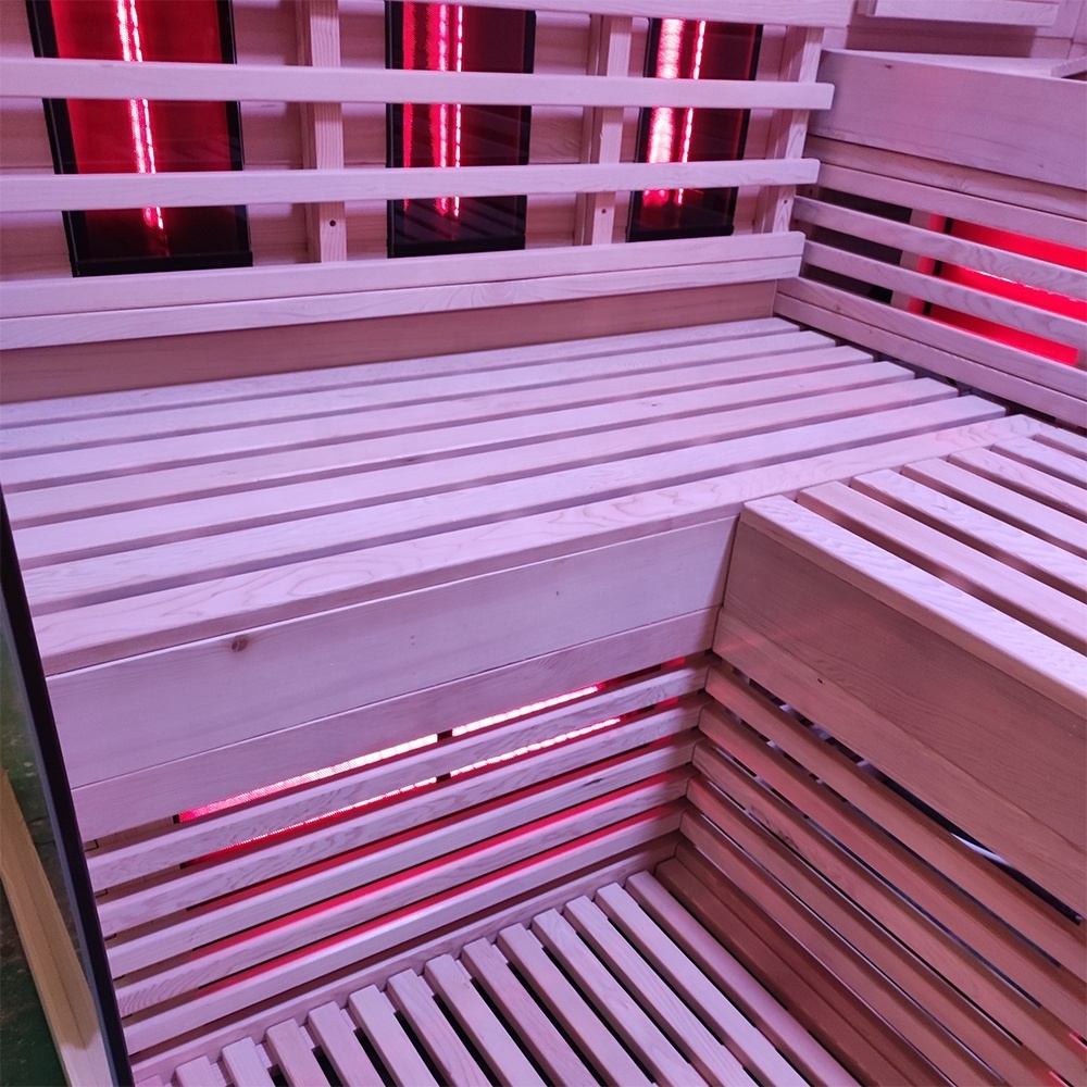 H32S-L8 Luxury dry sauna  amazing far infrared sauna wholesale sauna spa with full spectrum heaters for 4 to 6 persons