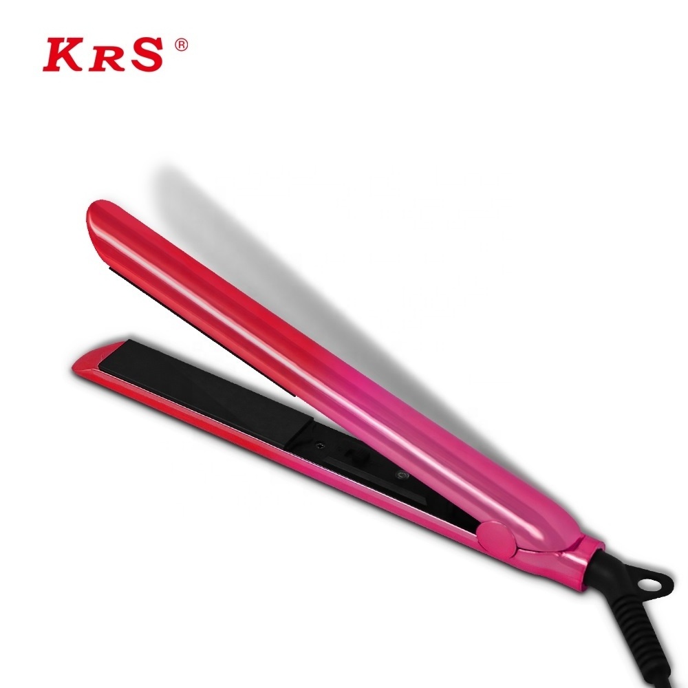 Plancha Para El Cabello Straightener Air Curler Brush Curly Hair Products Private Label Mac Hair Straightener Customized Logo