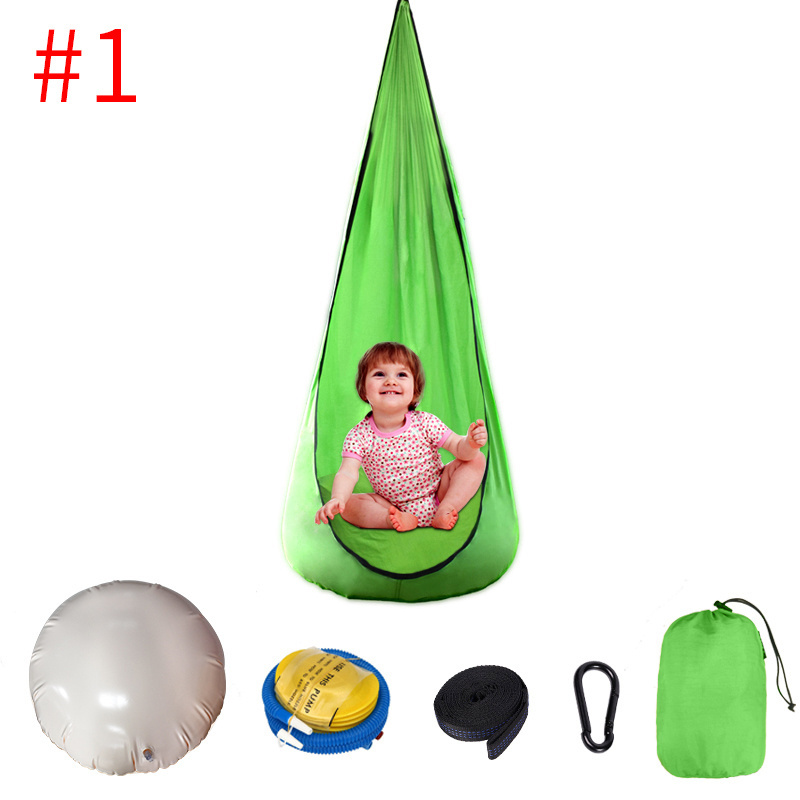 Manufacturer LOW MOQ Fast Delivery Custom OUTREE Kids Pod Swing Seat 100% Nylon Child Baby Hammock Hanging Chair