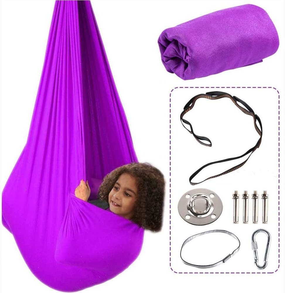 Manufacturer LOW MOQ  Silky Nylon Design for Kids Extension Straps and Mount Sensory Swing