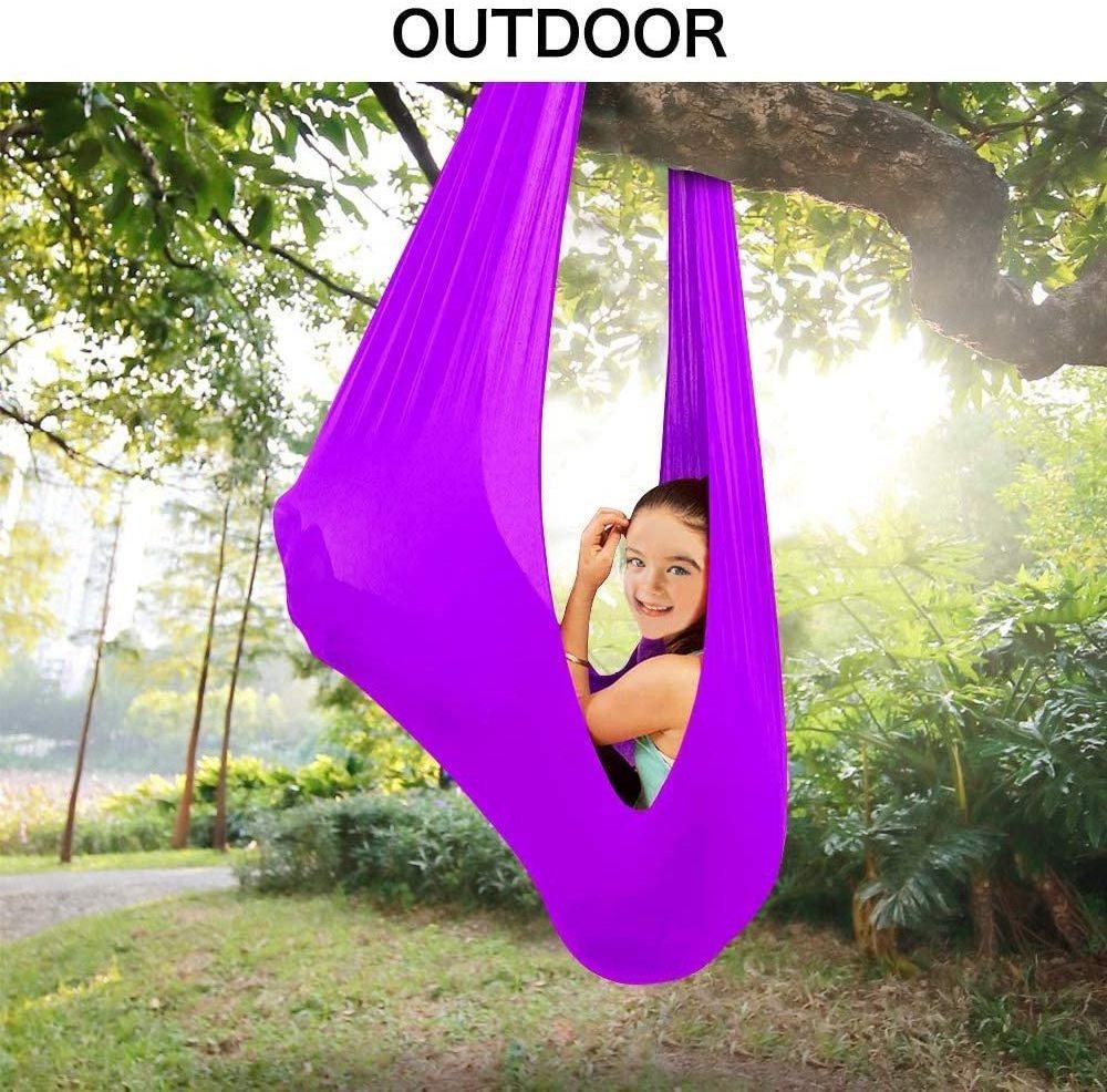 Manufacturer LOW MOQ  Silky Nylon Design for Kids Extension Straps and Mount Sensory Swing